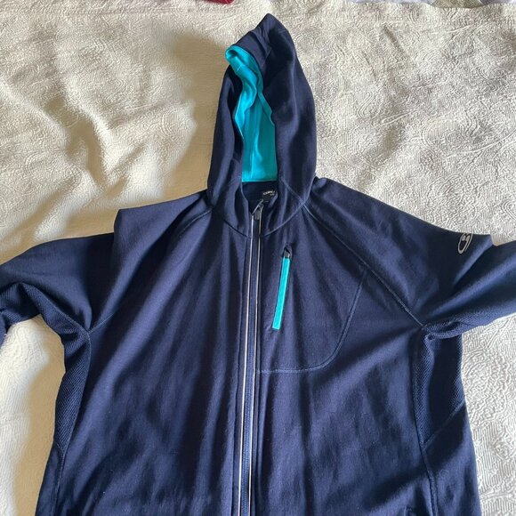 Icebreaker Merino Wool Men's XL Blue Hoodie - Picture 1 of 7